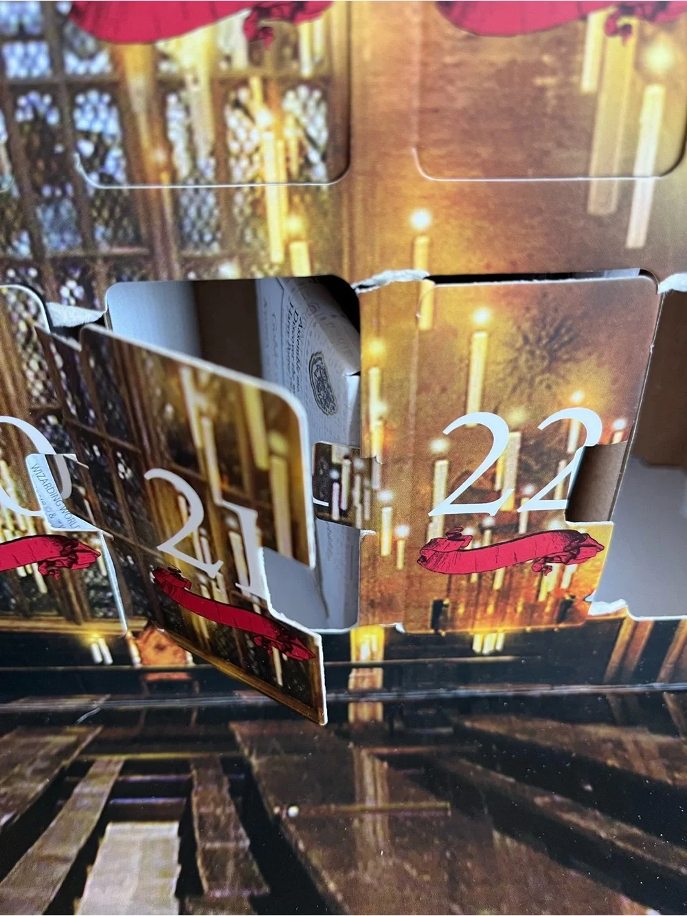 UGears Harry Potter Advent Hogwarts Calendar 3D Wooden Puzzles DAMAGED BOX